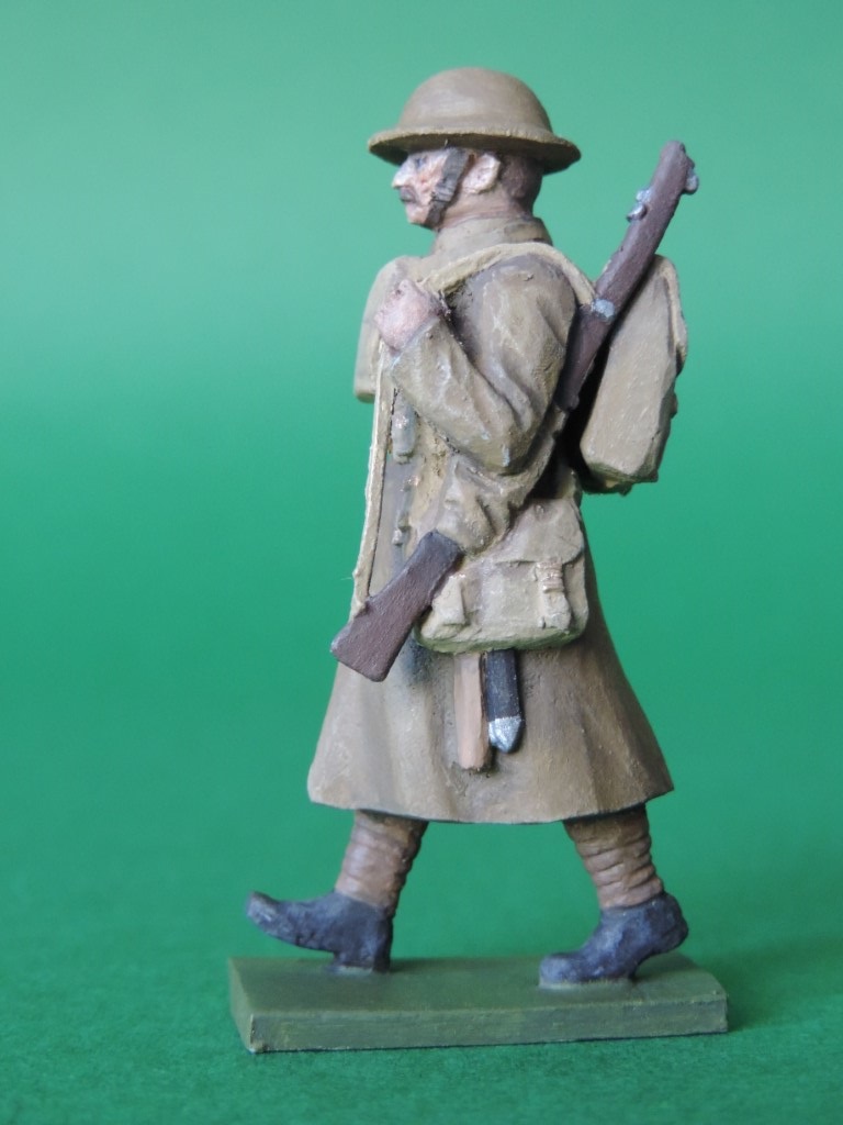 54mm Metal Toy Soldier WW1 Trench Coat LMS1 