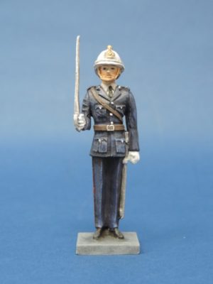 54mm Metal Cast Toy Soldier. Royal Marine Officer Standing