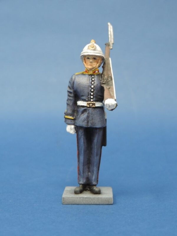 54mm Metal Cast Toy Soldier. Royal Marine Standing