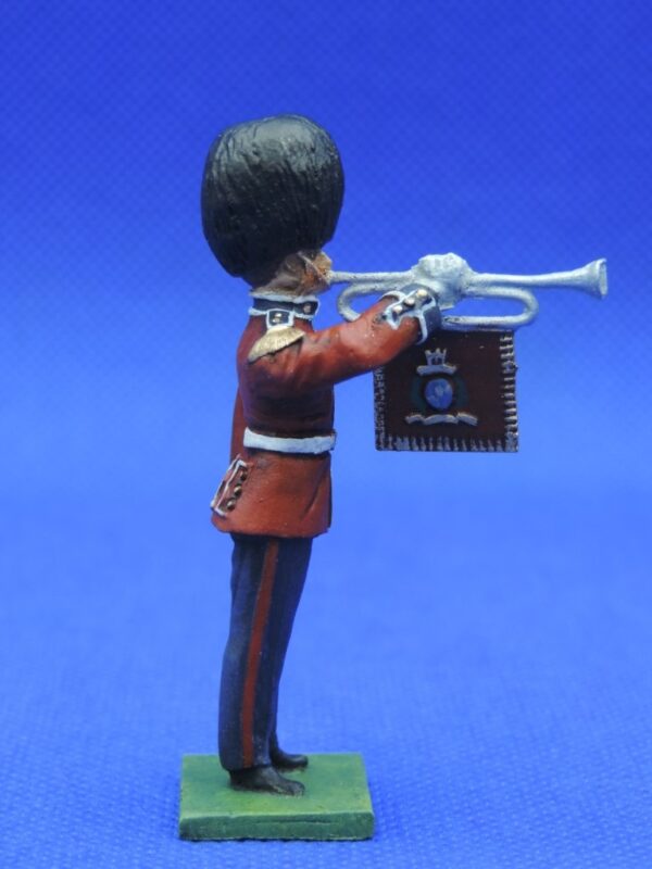 54mm Metal Cast Toy Soldier. Scots Guards Fanfare Trumpeter