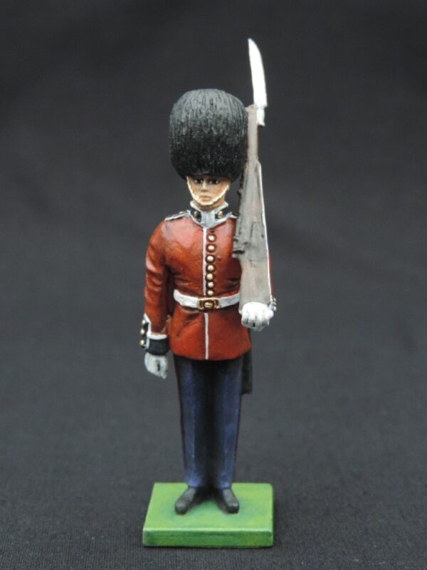 54mm Metal Cast Toy Soldier. Scots Guards Standing Rifle On Shoulder