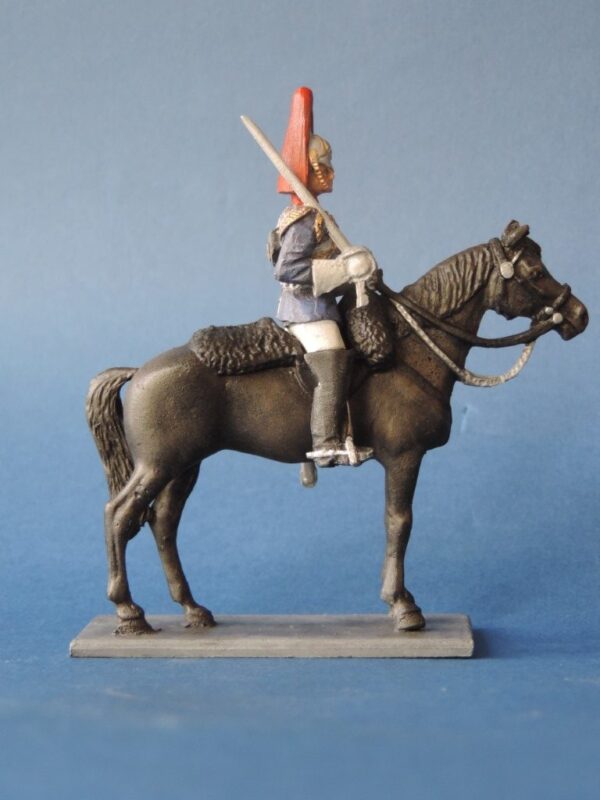 54mm Metal Cast Toy Soldier. Mounted Blues And Royals Corporal