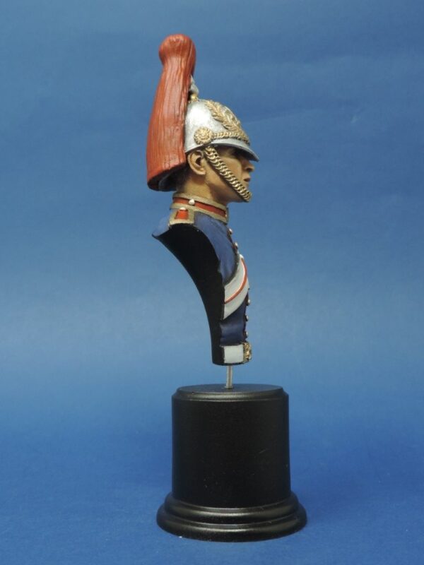 Hand Painted 100mm Horse Guards Blues And Royals Military Bust Produced By Loggerheads Military Studio