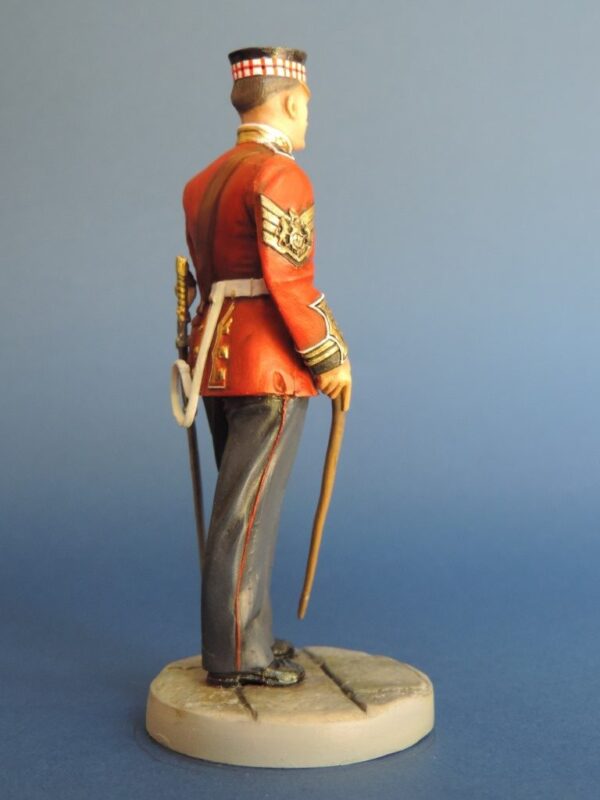 Hand Painted 90mm Metal Cast Military Figure RSM Scots Guards 1878 Produced By Loggerheads Military Studio