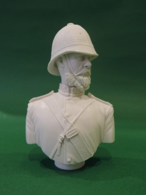 Unpainted 120mm British Empire 24th Foot Military Bust Produced By Loggerheads Military Studio