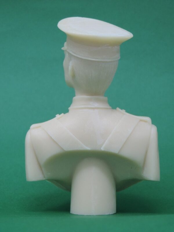 Unpainted 120mm WW1 British Tommy Peak Cap Military Bust Produced By Loggerheads Military Studio