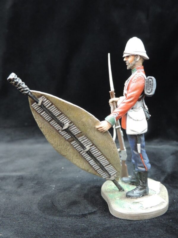 Hand Painted 90mm Metal Cast Military Figure Private 24th Foot Zululand 1879 Produced By Loggerheads Military Studio