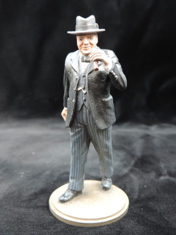 Hand Painted 90mm Metal Cast Military Figure Sir Winston Churchill Produced By Loggerheads Military Studio
