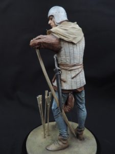Commission Hand Painted 120mm Resin Military Figure English Longbow-man Produced By Loggerheads Military Studio
