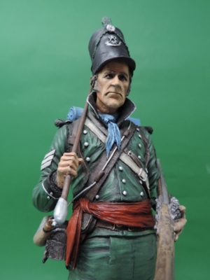 Commission Hand Painted 200mm Resin Military Figure Sergeant 95th Rifles Waterloo Produced By Loggerheads Military Studio