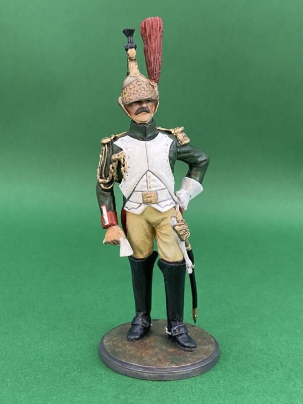 Hand Painted 90mm Metal Cast Military Figure French Imperial Guard Dragoons Officer 1812 Produced By Loggerheads Military Studio
